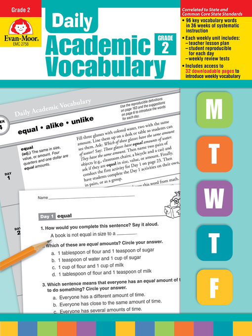 Title details for Daily Academic Vocabulary, Grade 2 by Evan-Moor Educational Publishers - Available